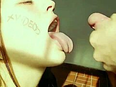 Video verification with amateur blowjob action in clear detail for authentic viewing experience. Real close-up oral skills shown by eager participant.