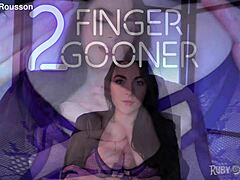 Hey, gooner, use two fingers while staring at my big tits, okay?