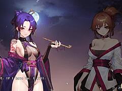 ep18 unfolds with manari and yutaka in wild threesome. half-demon shinobi sex gets intense.