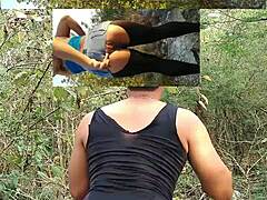 I feel so exposed and thrilled showing off my greedy little ass in the mountain, letting my fantasy run wild with every teasing move.