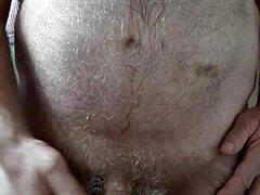rustyas1 - hairy big belly me masturbating