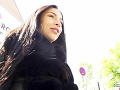 German scout picks up perfect Latina teen 18+ Caramella Del X for rough casting