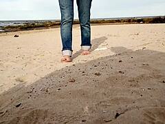 Beach Walk Turns Into Wild Insertion for Busty Brunette Big Ass Babe