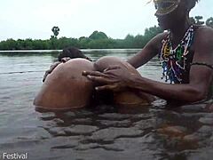 when two tribal lesbians bathe together in the village river, secrets unfold in the open water