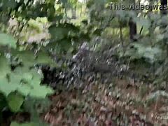 Random Guy Offers Cock for Wild Outdoor Blowjob in Forest
