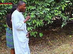 yo, bbw king's wife takes on two huge pornstars in the bush! 🔥