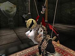 whoa, demon hunter gets wild with shemale cartoon fucking! 😱