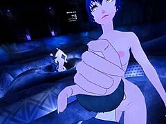 VR Erotic Roleplay with Naoto and Cross-Dressed V-Kun Explodes