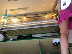 18 yo sexy bitch flashes tits with no bra at summer festival!