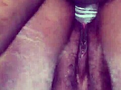 madrasta squirts hard with a massive jet while getting pounded by her stepson in a steamy bath.