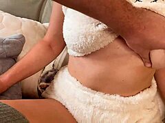 Stepfather punishes stepdaughter with rough fucking for failed exam. Russian amateur talks dirty in homemade clip.