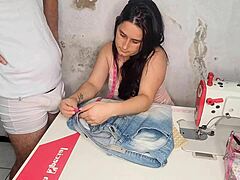 married seamstress gets her client all worked up in session