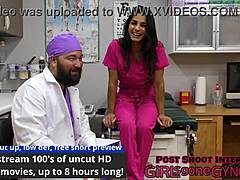 Perverted Podiatrist Misty Addams Explores Feet and Latex Fetish in Backstage Session