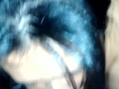 Morena Latina gives an intense and juicy blowjob