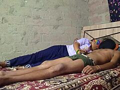 Hot Indian desi step brother-in-law bangs sister-in-law in steamy bedroom sex