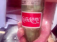 Bottle Stretching My Tight Ass for Solo Fun