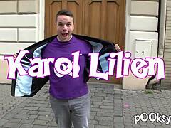 French teen Karol craved hard doggystyle from her lover