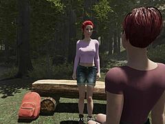 Let's explore Caroline's camping fantasies with Misty.