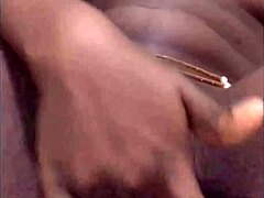 Ebony Babe Explores Solo Play in Homemade Video