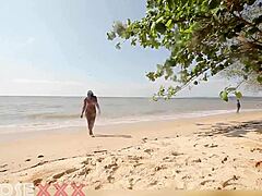 Caribbean Naked Girl At The Beach Gets Her Ass Groped By A Stranger