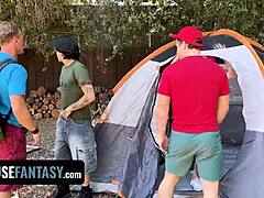 man, this freeuse camping trip got wild with an outdoor foursome, never expected that!