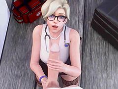 mercy delivers an intense blowjob in a steamy encounter with raw passion