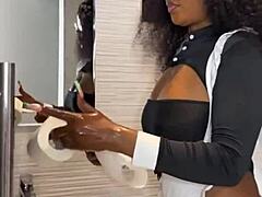 Ebony maid got caught riding her boss on camera. Full story on XRed.