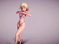 Micro Bikini Skirt in MMD R18 Apple Pie