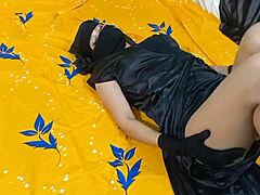 I can’t believe my sexy Muslim girlfriend took it so hard doggy style with her college best friend!