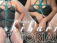 astarioth teaches shibari 2.0 harness while masturbating on camera