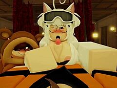 roblox slut nails a fierce boob job and rides hard.