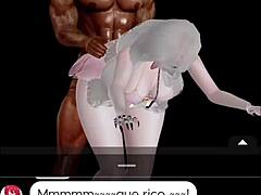 Black guy drills white girl's pussy hard - IMVU