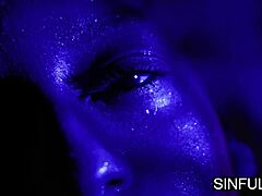 Ebony beauty bound tight for sweaty action by SinfulXXX