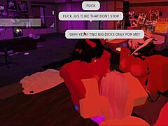 wow! 2 futa banging a slut in wild threesome!