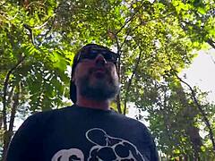 Brazilian Amateur Strips Naked in Woods with Big Booty