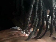 seeing double with ebony babes delivering sloppy deepthroat on big black cocks in a messy mirror scene