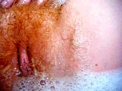 Annie Body soaks in bath with monster comfy bubbles
