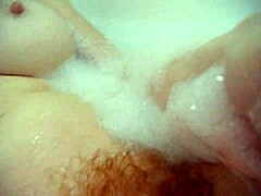 Annie Body soaks in bath with monster comfy bubbles