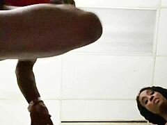 casting turns wild with petite babe in windy tunnel gangbang action