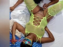 This Latina prostitute drips cum while giving an intense oral session.