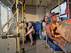 Married Woman Flirts with Stranger on Bus and Ends Up Having Sex.