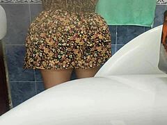 woman finds hidden camera in public bathroom recording her peeing