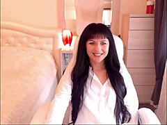 Small Tit Brunette Helga Muah aka Jessy Strips and Teases