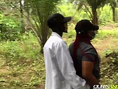 Did the doctor and student get caught experimenting outdoors in the bush?