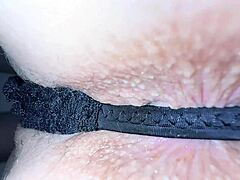 Teen cutie frets over her dark anal tone despite cleanliness during an intimate massage.