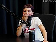 annie clementine nervous before shift! thought they'd take her ass in wild group tattoo session.