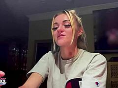 Wow, Watch Petite Mature Blonde Sassy Rub Nipples and Finger Deep!