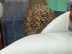 woman finds hidden camera in public bathroom recording her peeing