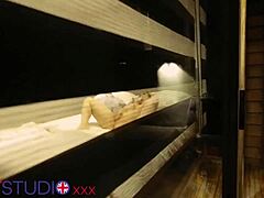 You catch your british neighbour masturbating alone