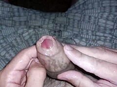 oh wow, urethral masturbation using glasses temples on my big cock